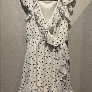 Altar'd State White Star Pattern Women’s Dress